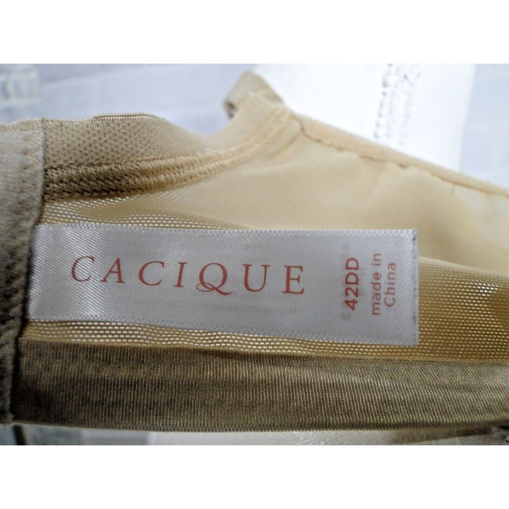 Cacique Bra Full Coverage Beige Smooth Underwire Lane Bryant Lightly Lined 42DD - Picture 5 of 5